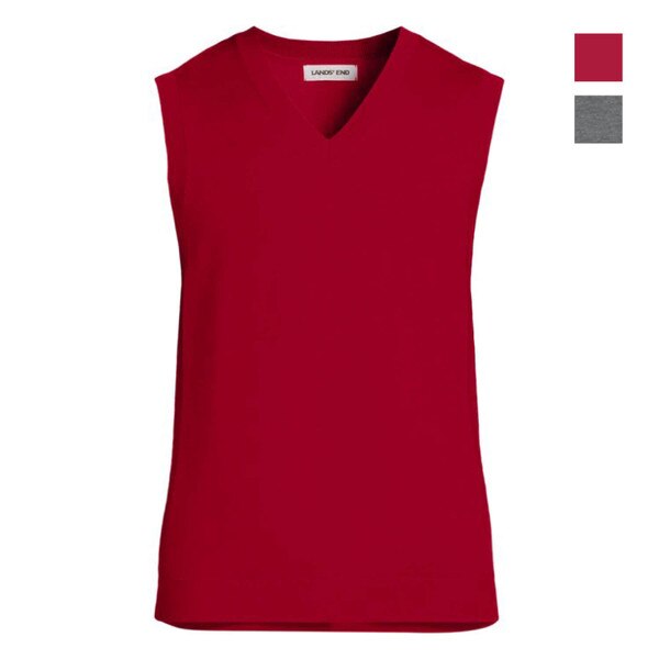 [46] Lands End Unisex Cotton Modal Pullover Sweater Vest